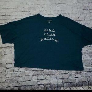 Old navy women's  active find your rhythm crop top sz small